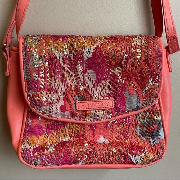 Vera Bradley Pixie Blooms Summer Sparkle Crossbody - Picture 1 of 7